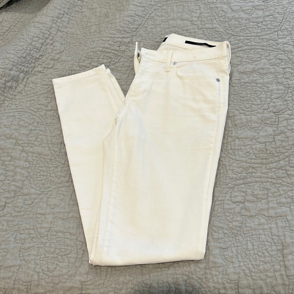 Banana Republic Cream Skinny Jeans